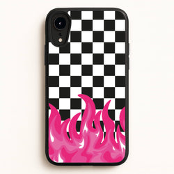 Pink Flame - Skate Aesthetic   - Skate Aesthetic Phone Case for iPhone XR