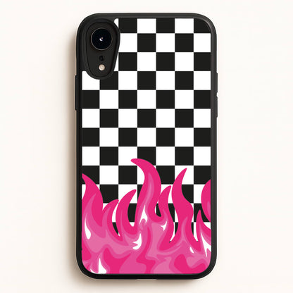 Pink Flame - Skate Aesthetic   - Skate Aesthetic Phone Case for iPhone XR