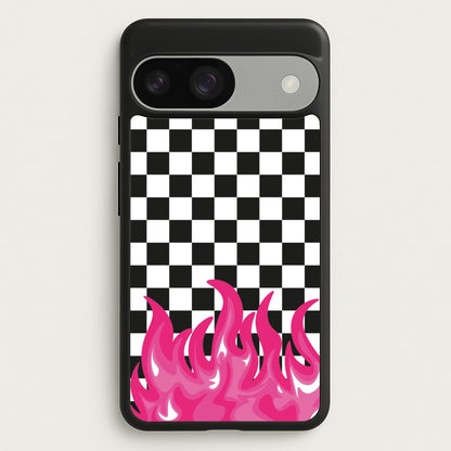 Pink Flame - Skate Aesthetic   - Skate Aesthetic Phone Case for Google Pixel 9 / 9 Pro