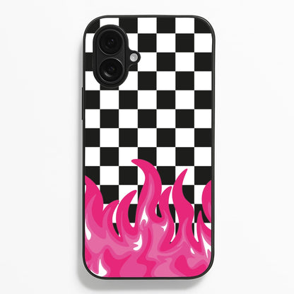 Pink Flame - Skate Aesthetic   - Skate Aesthetic Phone Case for iPhone 16 Plus