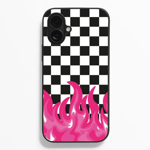 Pink Flame - Skate Aesthetic   - Skate Aesthetic Phone Case for iPhone 16 Plus