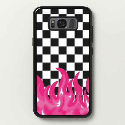Pink Flame - Skate Aesthetic   - Skate Aesthetic Phone Case for Galaxy S8