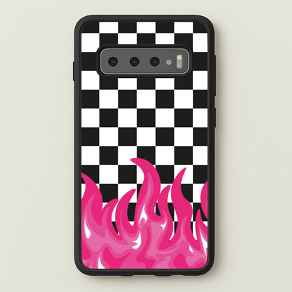 Pink Flame - Skate Aesthetic   - Skate Aesthetic Phone Case for Galaxy S10 Plus