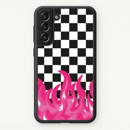 Pink Flame - Skate Aesthetic   - Skate Aesthetic Phone Case for Galaxy S21FE