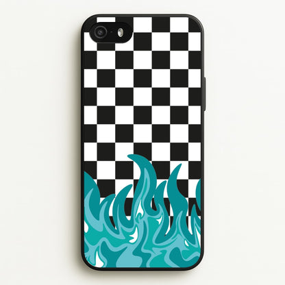 Blue Flame - Skate Aesthetic   - Skate Aesthetic Phone Case for iPhone 5 / 5s / SE 2016