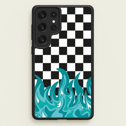 Blue Flame - Skate Aesthetic   - Skate Aesthetic Phone Case for Galaxy S23 Ultra