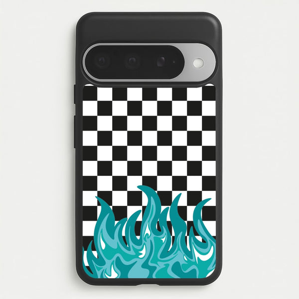 Blue Flame - Skate Aesthetic Phone Case for Google Pixel 10 Pro XL