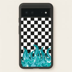 Blue Flame - Skate Aesthetic   - Skate Aesthetic Phone Case for Google Pixel 6