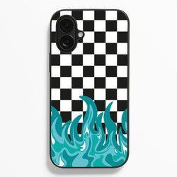 Blue Flame - Skate Aesthetic   - Skate Aesthetic Phone Case for iPhone 16 Plus