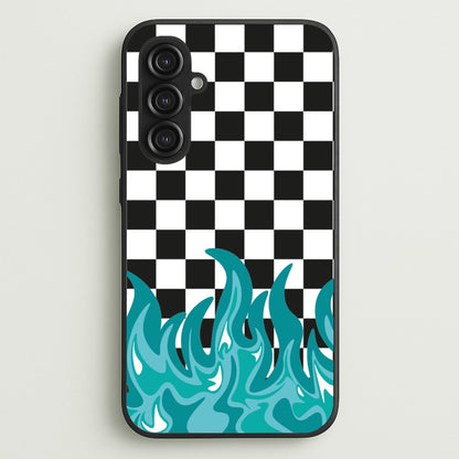 Blue Flame - Skate Aesthetic   - Skate Aesthetic Phone Case for Galaxy S23FE