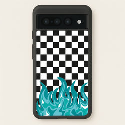 Blue Flame - Skate Aesthetic   - Skate Aesthetic Phone Case for Google Pixel 7 Pro