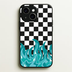 Blue Flame - Skate Aesthetic   - Skate Aesthetic Phone Case for iPhone 15 Plus