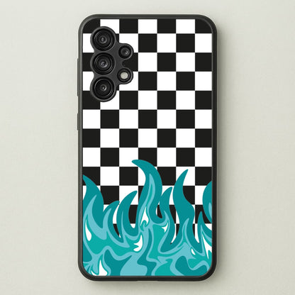 Blue Flame - Skate Aesthetic   - Skate Aesthetic Phone Case for Galaxy A13