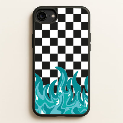 Blue Flame - Skate Aesthetic   - Skate Aesthetic Phone Case for iPhone 6 / 7 / 8 / SE