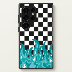 Blue Flame - Skate Aesthetic   - Skate Aesthetic Phone Case for Galaxy S24 Ultra