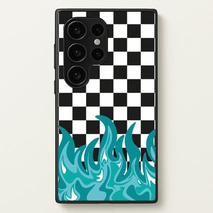 Blue Flame - Skate Aesthetic   - Skate Aesthetic Phone Case for Galaxy S24 Ultra