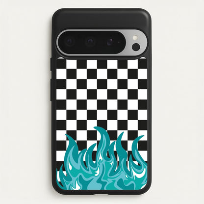Blue Flame - Skate Aesthetic   - Skate Aesthetic Phone Case for Google Pixel 9 Pro XL
