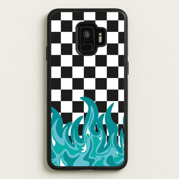 Blue Flame - Skate Aesthetic   - Skate Aesthetic Phone Case for Galaxy S9