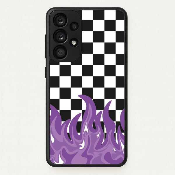 Purple Flame - Skate Aesthetic   - Skate Aesthetic Phone Case for Galaxy A53