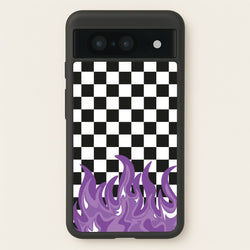 Purple Flame - Skate Aesthetic   - Skate Aesthetic Phone Case for Google Pixel 8