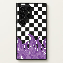 Purple Flame - Skate Aesthetic   - Skate Aesthetic Phone Case for Galaxy S24 Ultra