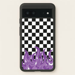 Purple Flame - Skate Aesthetic   - Skate Aesthetic Phone Case for Google Pixel 7