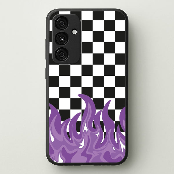 Purple Flame - Skate Aesthetic   - Skate Aesthetic Phone Case for Galaxy A55