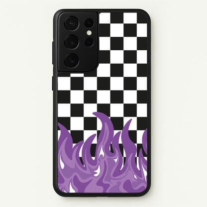 Purple Flame - Skate Aesthetic   - Skate Aesthetic Phone Case for Galaxy S21 Ultra