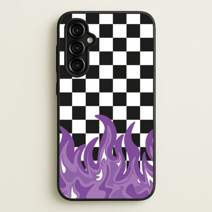 Purple Flame - Skate Aesthetic   - Skate Aesthetic Phone Case for Galaxy A54