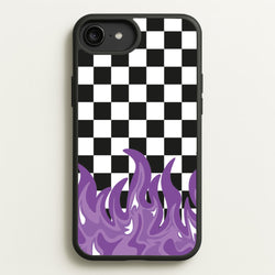 Purple Flame - Skate Aesthetic   - Skate Aesthetic Phone Case for iPhone 6 Plus / 7 Plus / 8 Plus