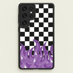 Purple Flame - Skate Aesthetic   - Skate Aesthetic Phone Case for Galaxy S23 Ultra