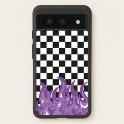 Purple Flame - Skate Aesthetic   - Skate Aesthetic Phone Case for Google Pixel 8a