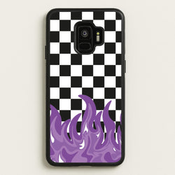 Purple Flame - Skate Aesthetic   - Skate Aesthetic Phone Case for Galaxy S9