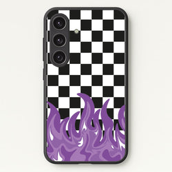 Purple Flame - Skate Aesthetic   - Skate Aesthetic Phone Case for Galaxy S25 Plus