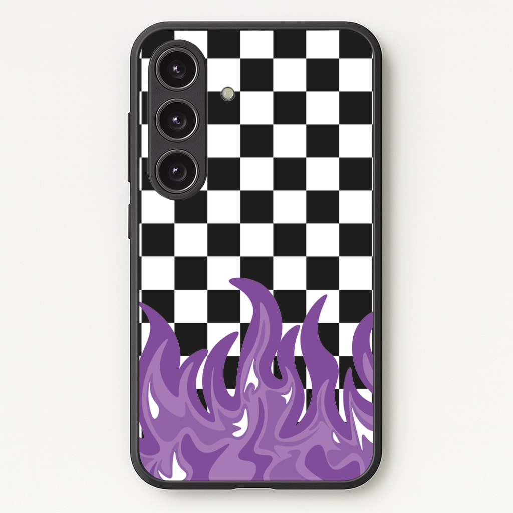 Purple Flame - Skate Aesthetic   - Skate Aesthetic Phone Case for Galaxy S24