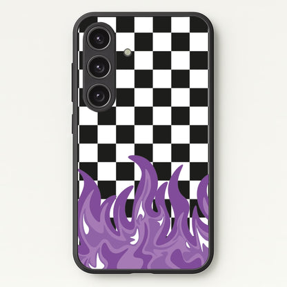 Purple Flame - Skate Aesthetic   - Skate Aesthetic Phone Case for Galaxy S24