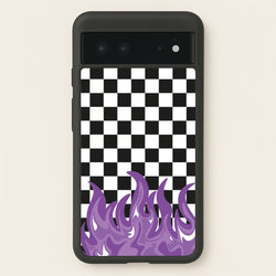 Purple Flame - Skate Aesthetic   - Skate Aesthetic Phone Case for Google Pixel 6