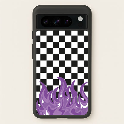 Purple Flame - Skate Aesthetic   - Skate Aesthetic Phone Case for Google Pixel 8 Pro
