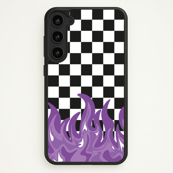Purple Flame - Skate Aesthetic   - Skate Aesthetic Phone Case for Galaxy S23