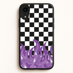 Purple Flame - Skate Aesthetic   - Skate Aesthetic Phone Case for iPhone XR