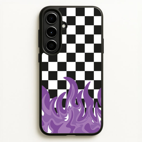 Purple Flame - Skate Aesthetic   - Skate Aesthetic Phone Case for Galaxy A56