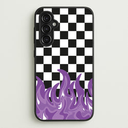 Purple Flame - Skate Aesthetic   - Skate Aesthetic Phone Case for Galaxy A14