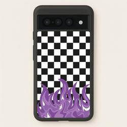 Purple Flame - Skate Aesthetic   - Skate Aesthetic Phone Case for Google Pixel 7 Pro