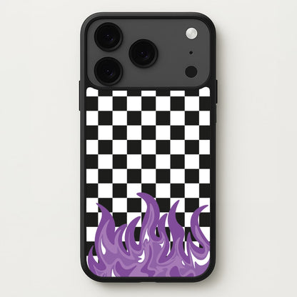 Purple Flame - Skate Aesthetic Phone Case for iPhone 17 Pro Max