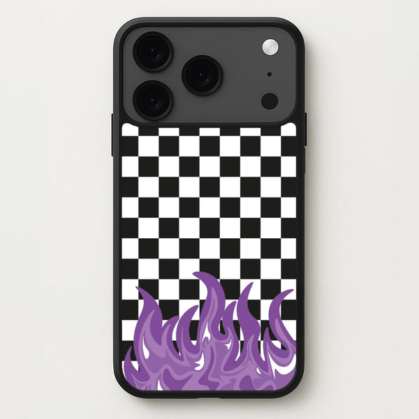 Purple Flame - Skate Aesthetic Phone Case for iPhone 17 Pro Max