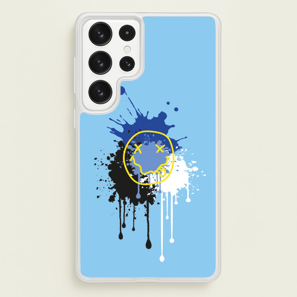 Blue Graffiti - Skate Aesthetic   - Skate Aesthetic Phone Case for Galaxy S23 Ultra