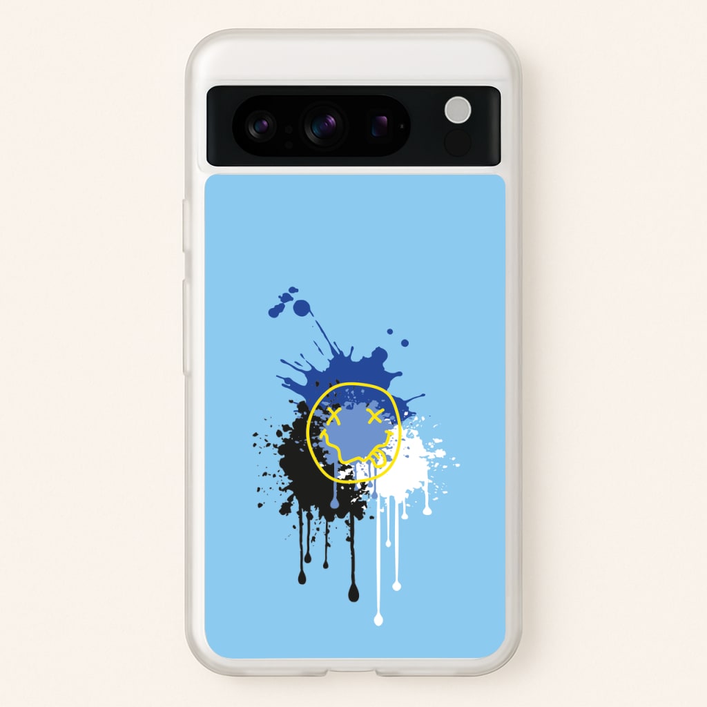 Blue Graffiti - Skate Aesthetic   - Skate Aesthetic Phone Case for Google Pixel 8 Pro