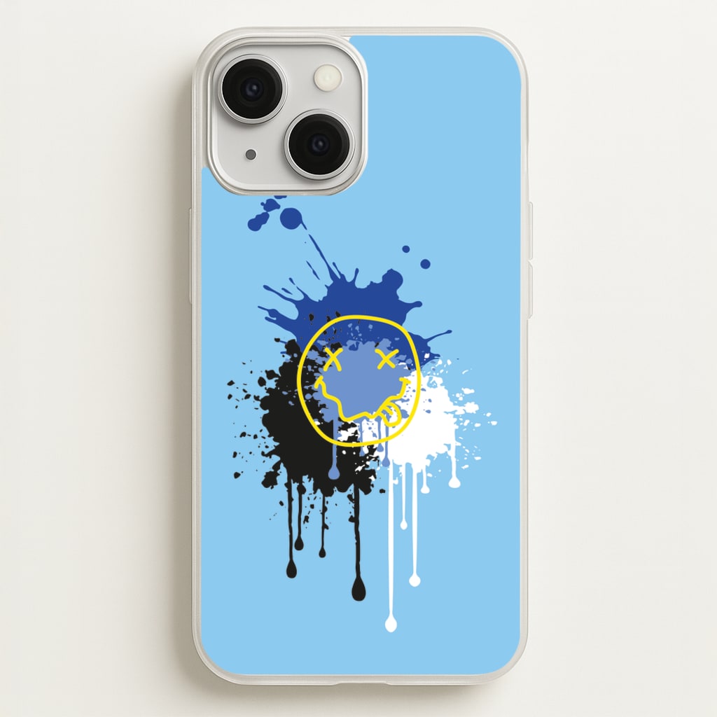 Blue Graffiti - Skate Aesthetic   - Skate Aesthetic Phone Case for iPhone 13 Mini