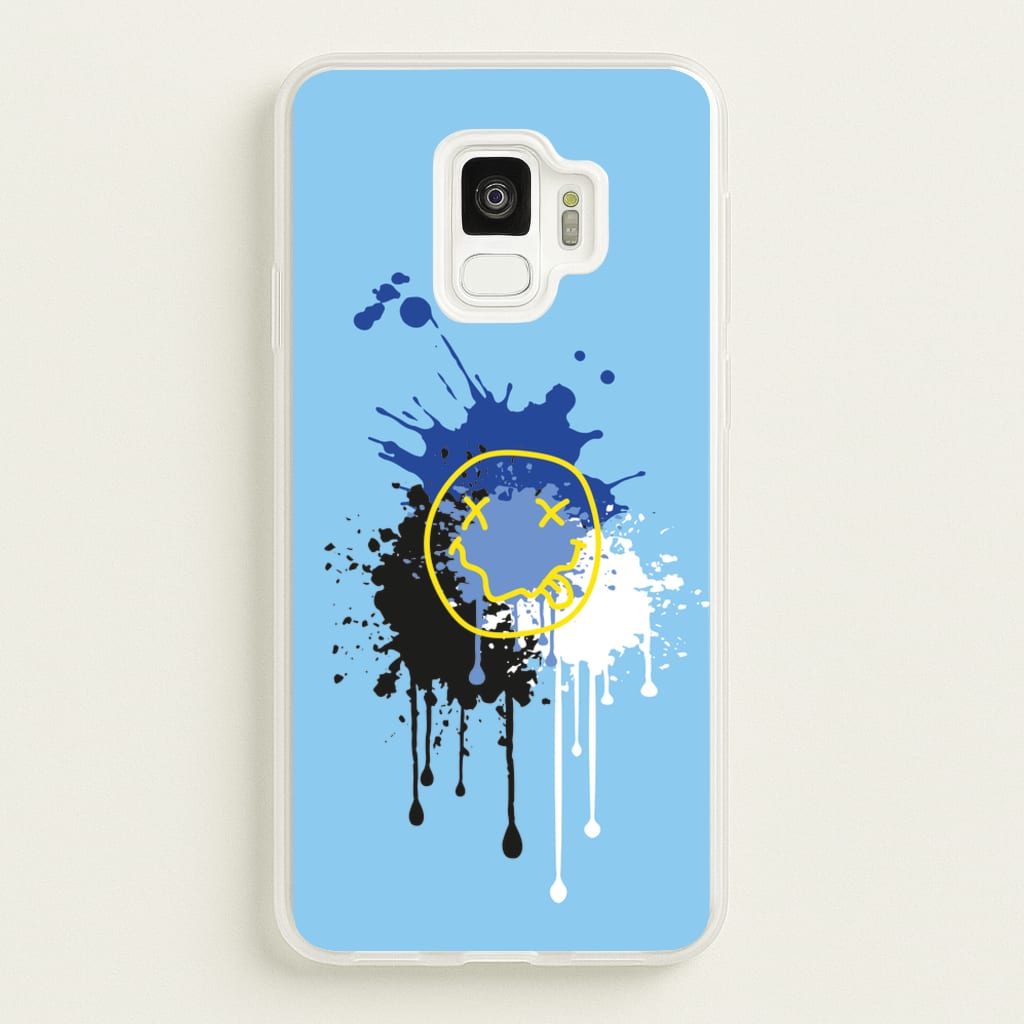 Blue Graffiti - Skate Aesthetic   - Skate Aesthetic Phone Case for Galaxy S9