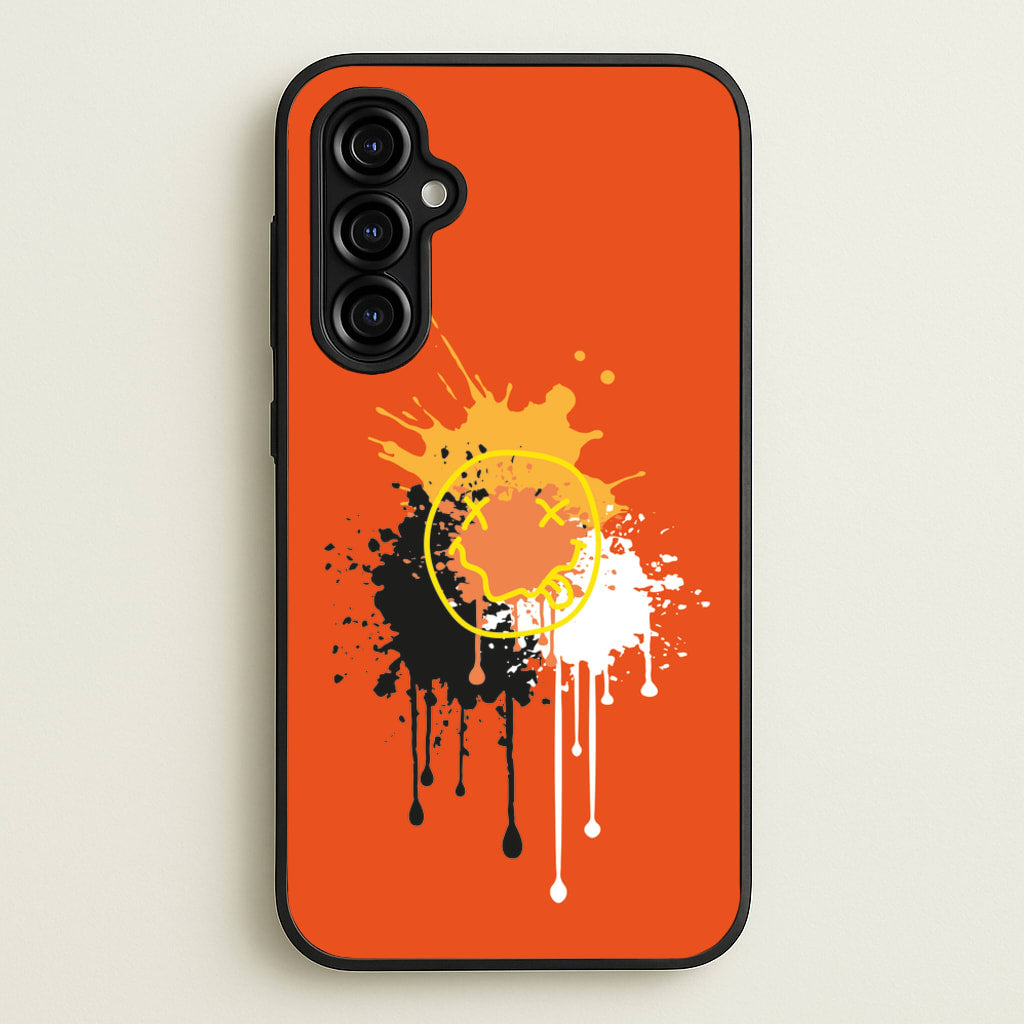 Orange Graffiti - Skate Aesthetic   - Skate Aesthetic Phone Case for Galaxy A54